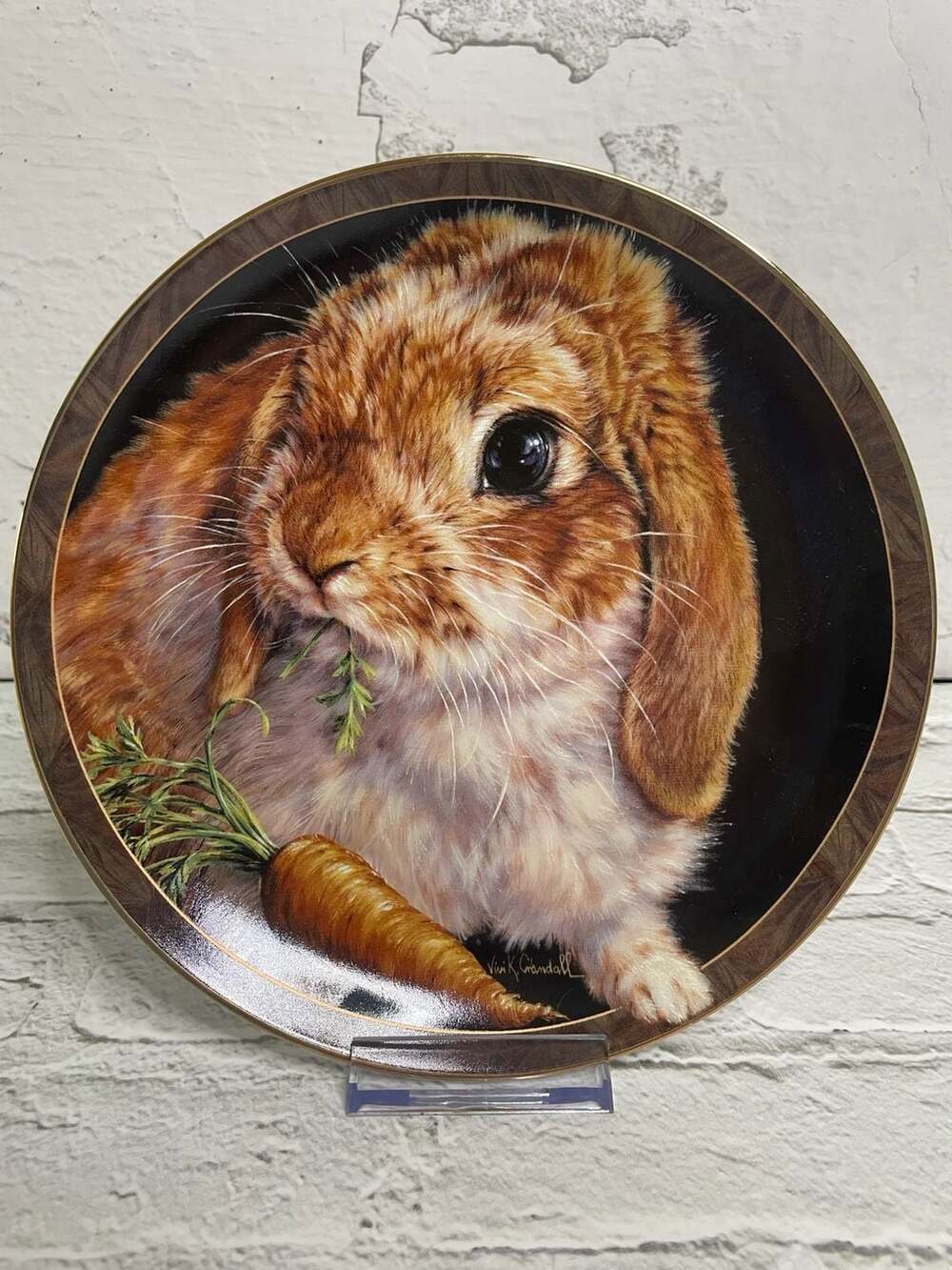 Bradford Exchange Bunny Tales Collector Plate Carrot Top by Vivi Crandall